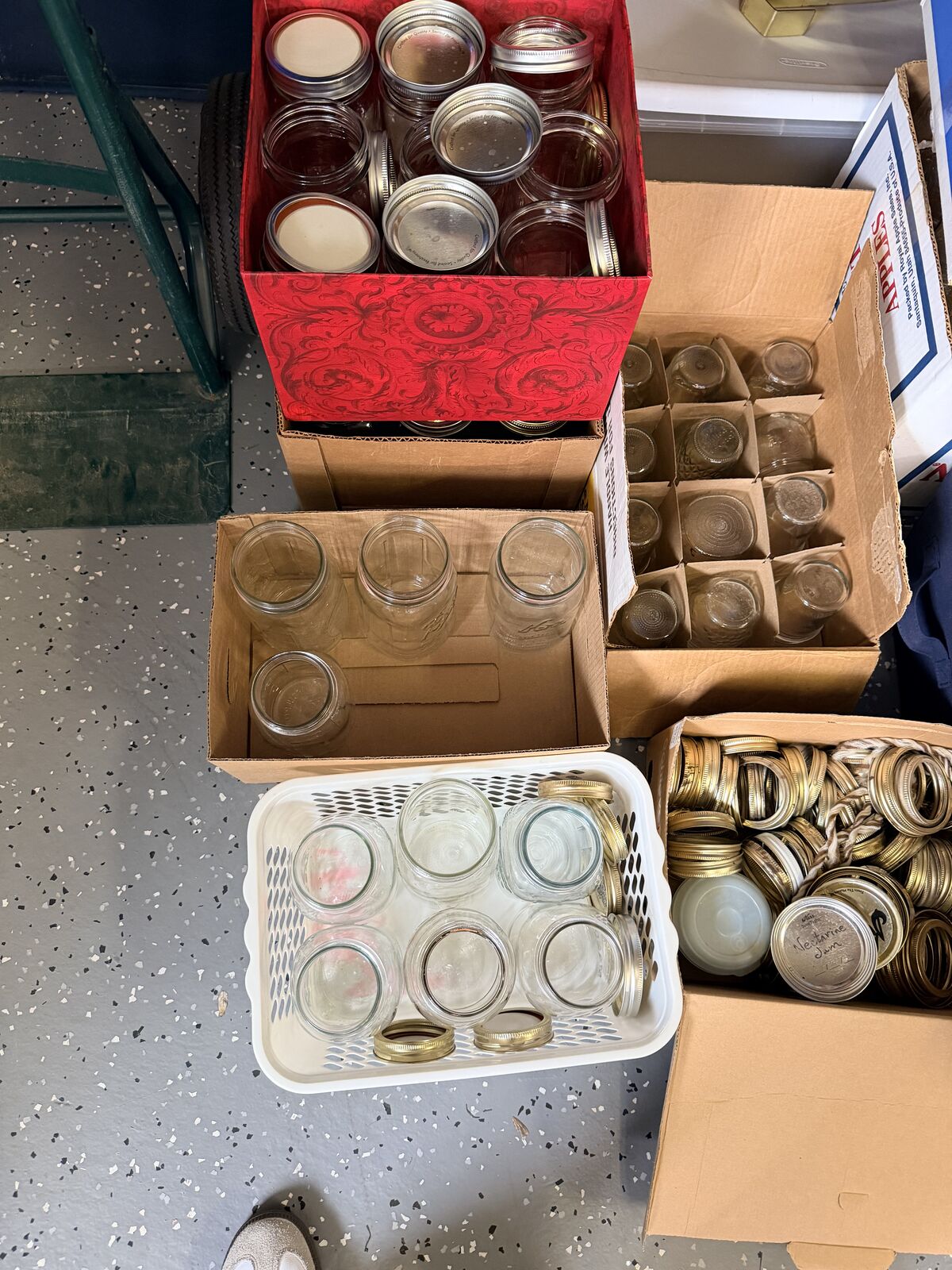 13-14 Dozen Canning Jars