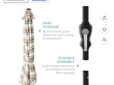 Outdoor Steel Patio Umbrellas