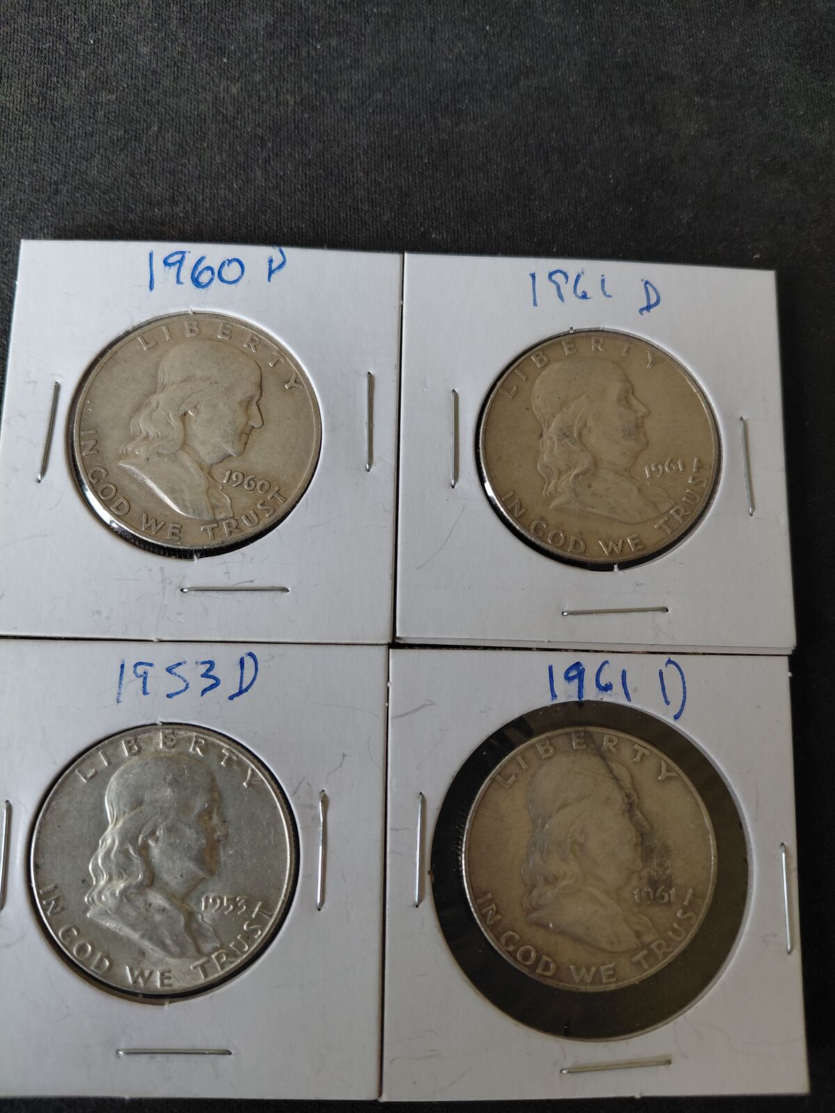 Silver Franklin Half Dollars