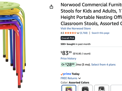 Colorful Stools for Classroom