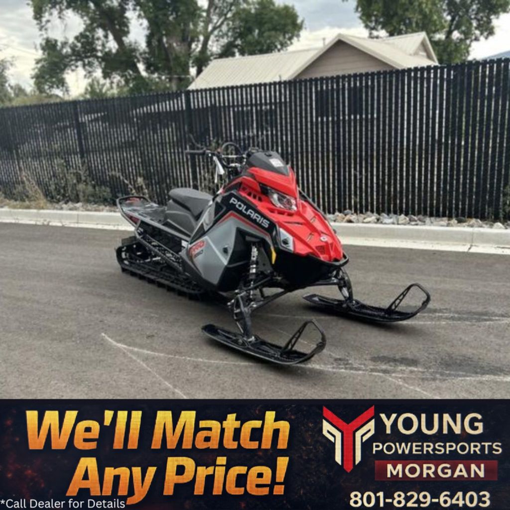 2025 Polaris® 850 PRO RMK 155 Storm Gray / Indy Red