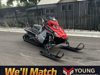 2025 Polaris® 850 PRO RMK 155 Storm Gray / Indy Red