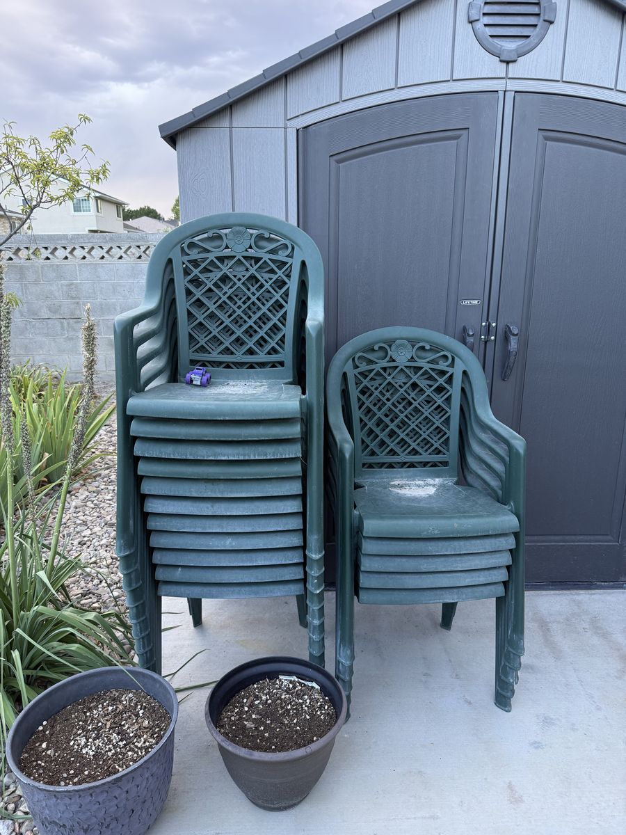 Plastic outdoor chairs