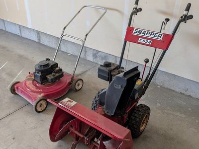Snapper I 524 Two-Stage Gas Snow Blower and Murray Mower