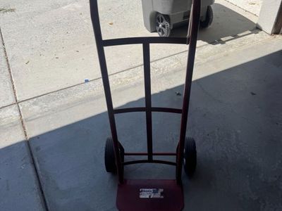 Heavy-Duty Red Steel Hand Truck Dolly