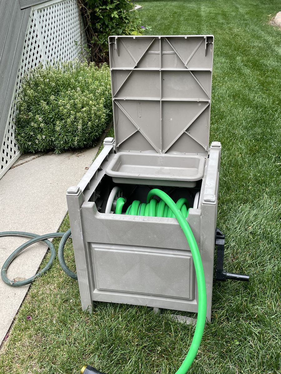 Garden Hose Reel and hose