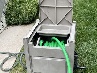 Garden Hose Reel and hose