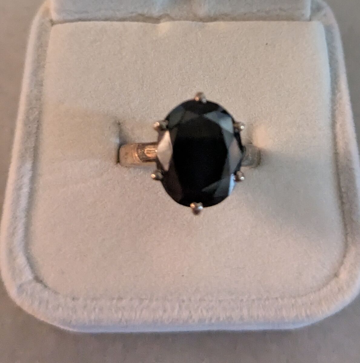 5.15ct black diamond ring