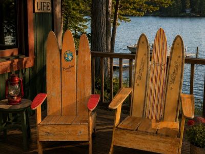 Pair Of Mid Century Water Ski Chairs-Lund, Avanti, And Cypress Gardens