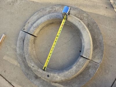 Tree Rings, Concrete 18" and 24"