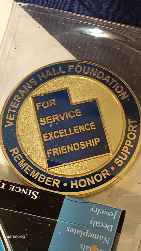 West Valley City, Utah Veterans Hall Foundation Challenge Coin - Support, Remember, Honor