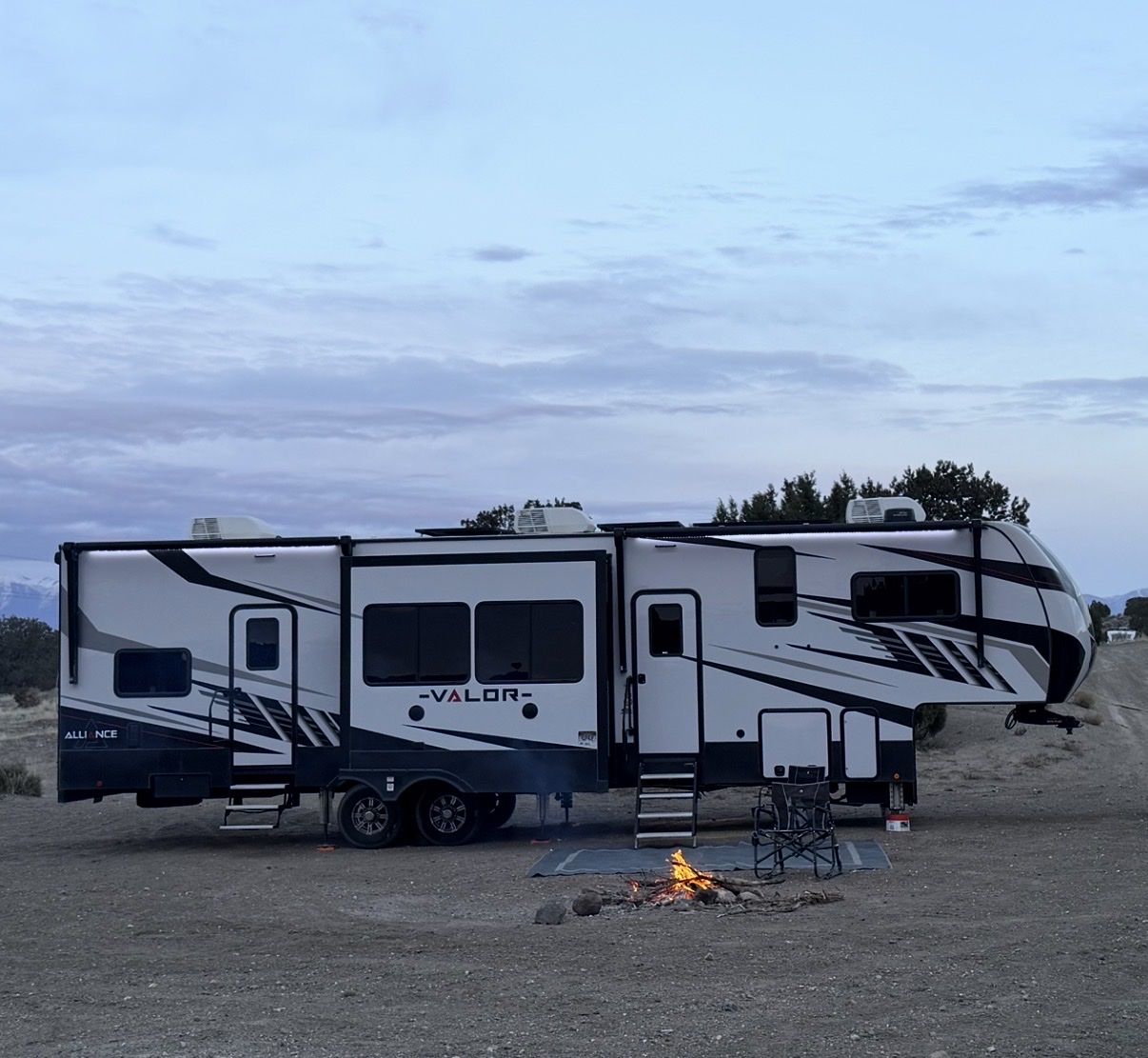 2022 Alliance Valor 36V11 Toy Hauler RV - 3 AC, 3 Slide Outs, Solar, Auto-Leveling, King Bed