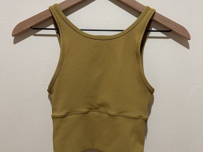 Lululemon Power Pivot Ribbed Cropped Tank Top 2