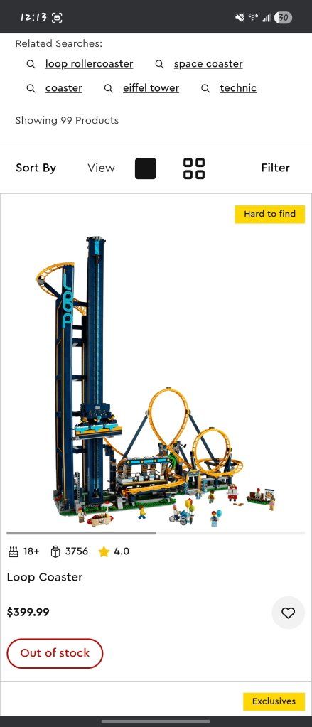 Millennium Falcon & Loop Coaster Lego Sets