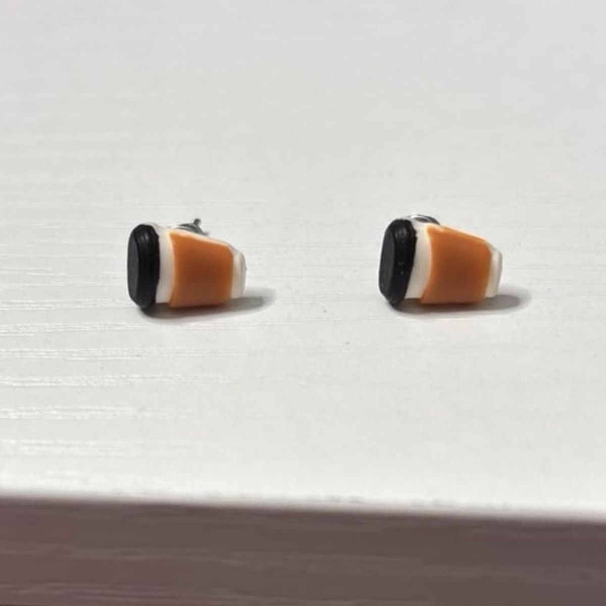 Coffee Cup Stud Earrings - Novelty Jewelry
