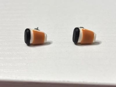 Coffee Cup Stud Earrings - Novelty Jewelry