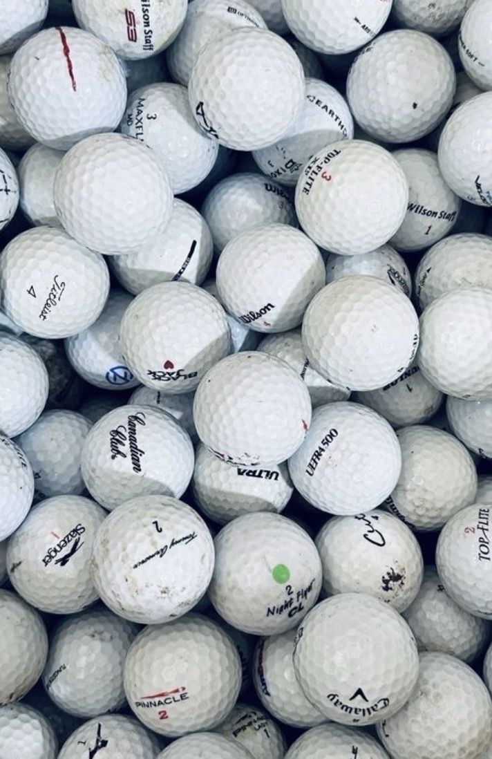 Thousands of Hit Away golf balls in stock