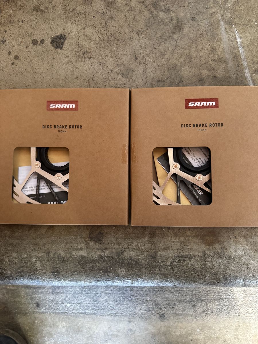 Sram 160mm Brake Rotors (Pair) Centerlock Brand NEW Paceline