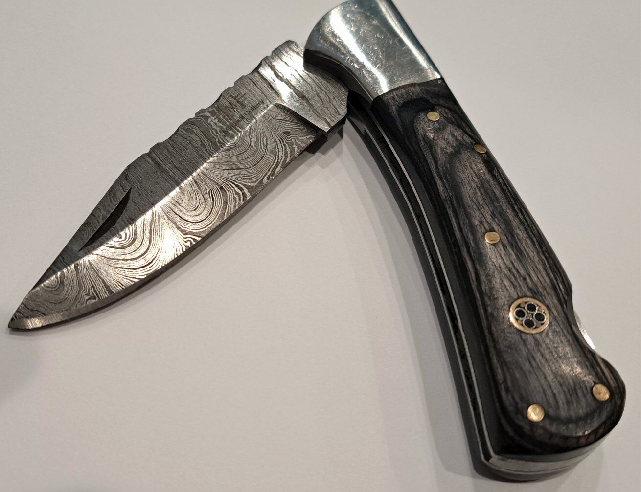 400 Layer Damascus Knife w/ Pakka Wood Handle