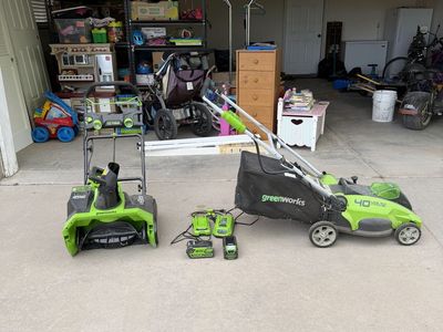 Greenworks Lawn Mower and Snowblower