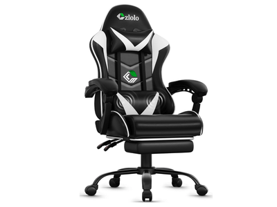 New in box, Gaming Chair with Footrest Racing Style Support Massager Video Game Chair