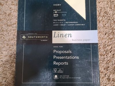 Ivory Linen Business Paper