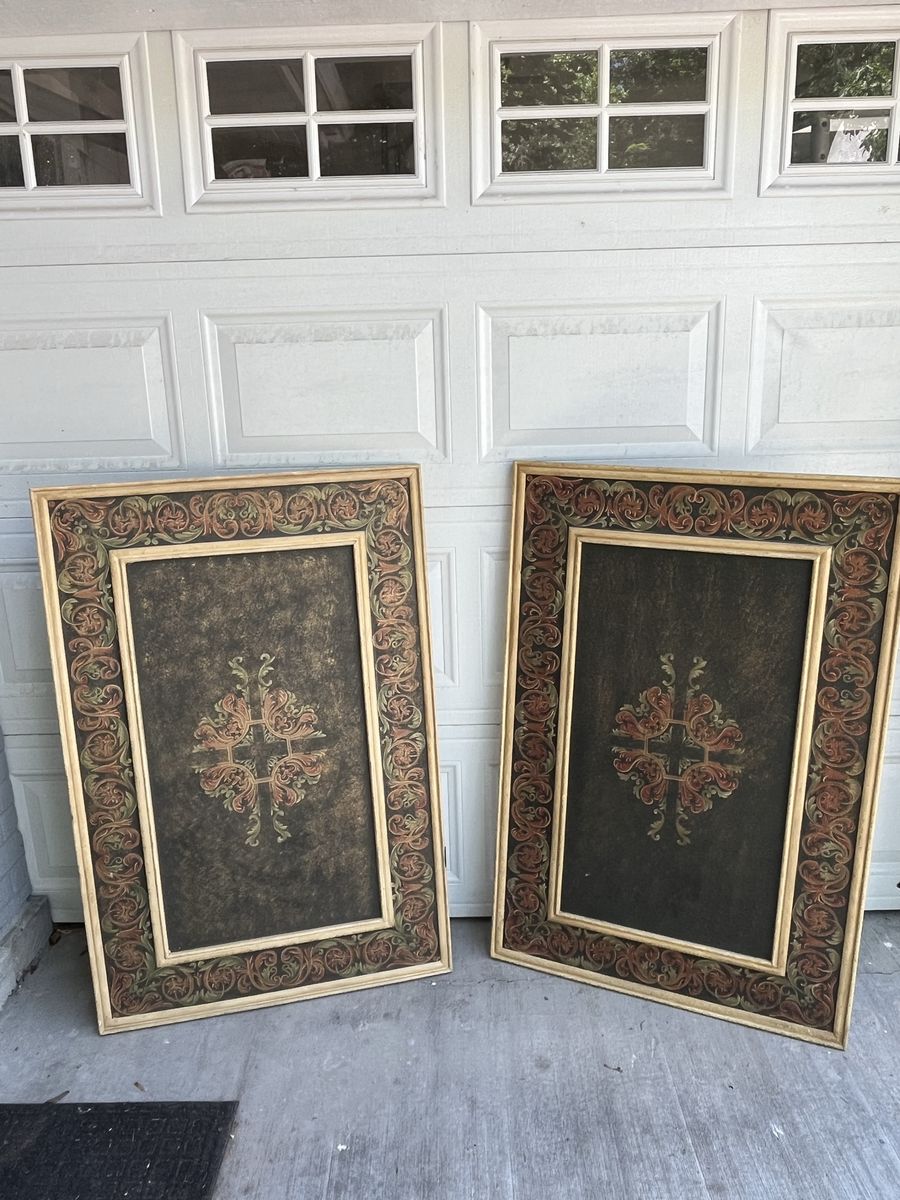 Decorative English Paneling Pair