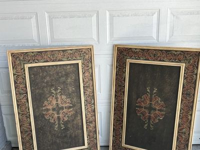 Decorative English Paneling Pair