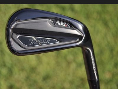 MINT Titleist T100s Limited Edition Irons 5-48° Project X LZ 6.0 Shafts Black Golf Pride Grips