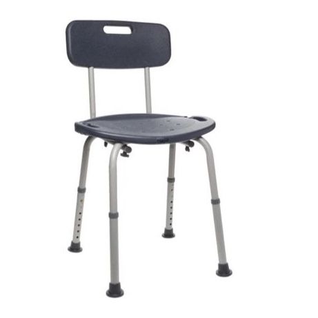 Equate Bath & Shower Chair with Back - 350 lb Capacity