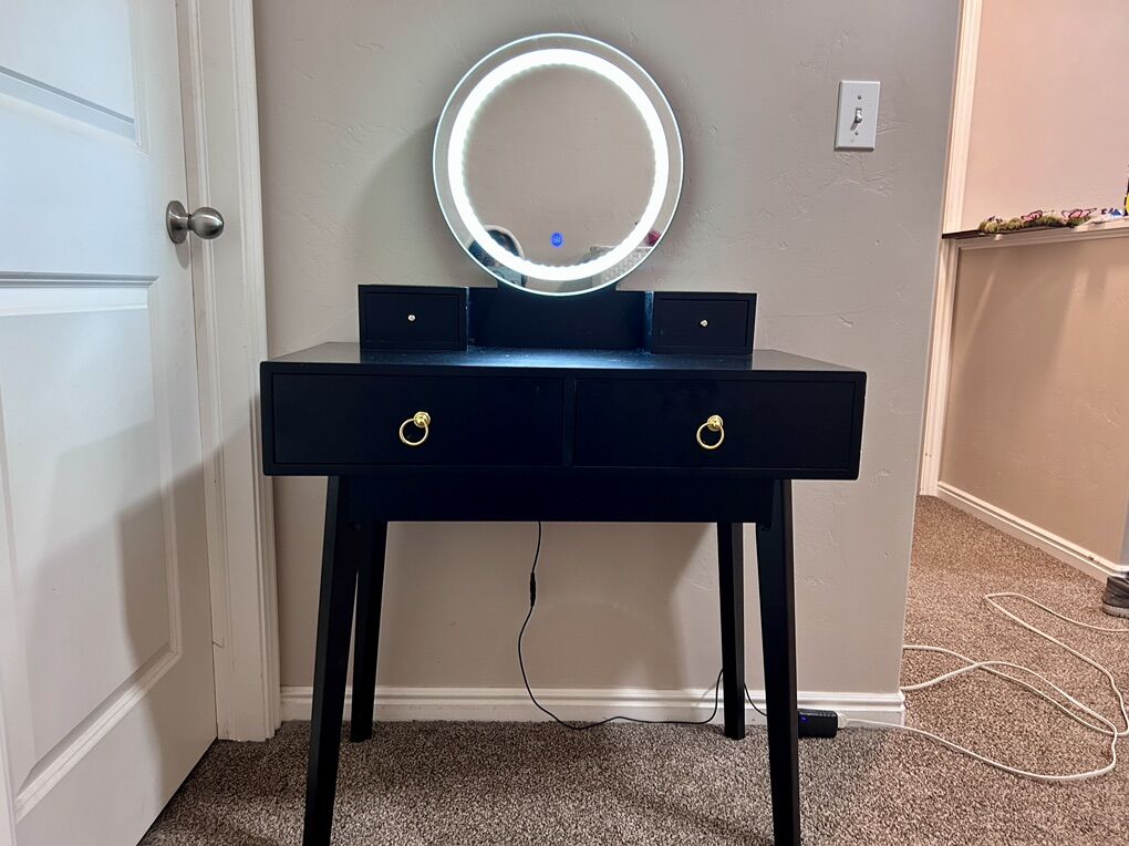 Lighted IKEA Vanity