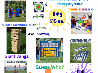 Yard Games/ Party Rentals for rent