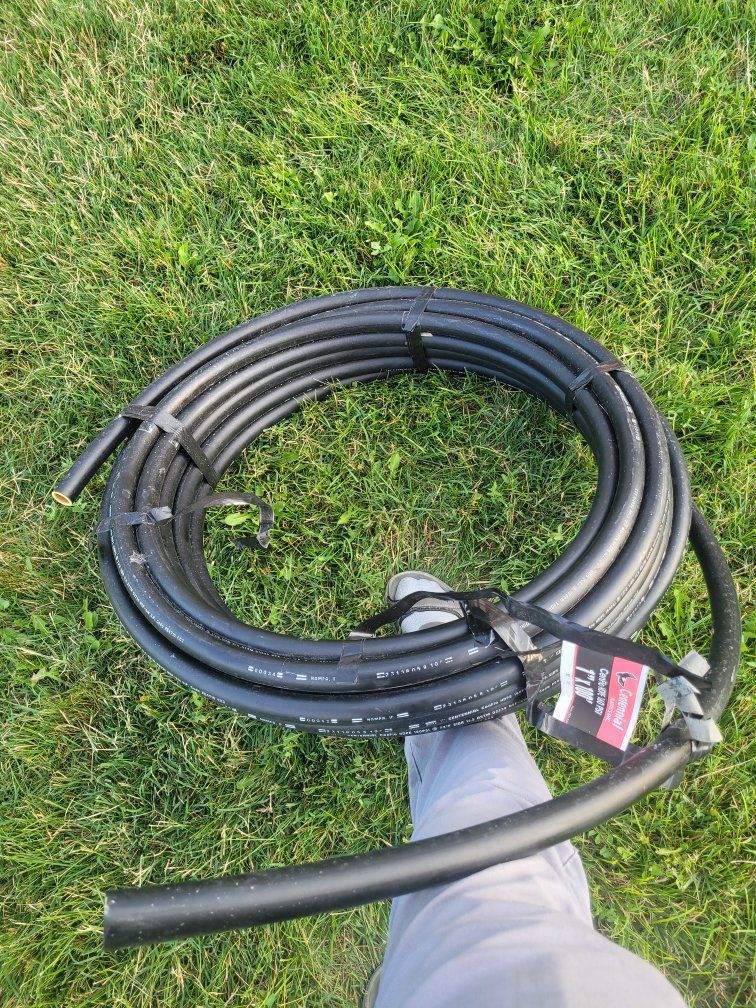 Sprinkler pipe 3/4 inch HDPE 100 PSI Poly Pipe 1" x 100'