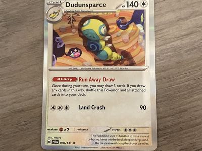 New Dudunsparce pokemon card