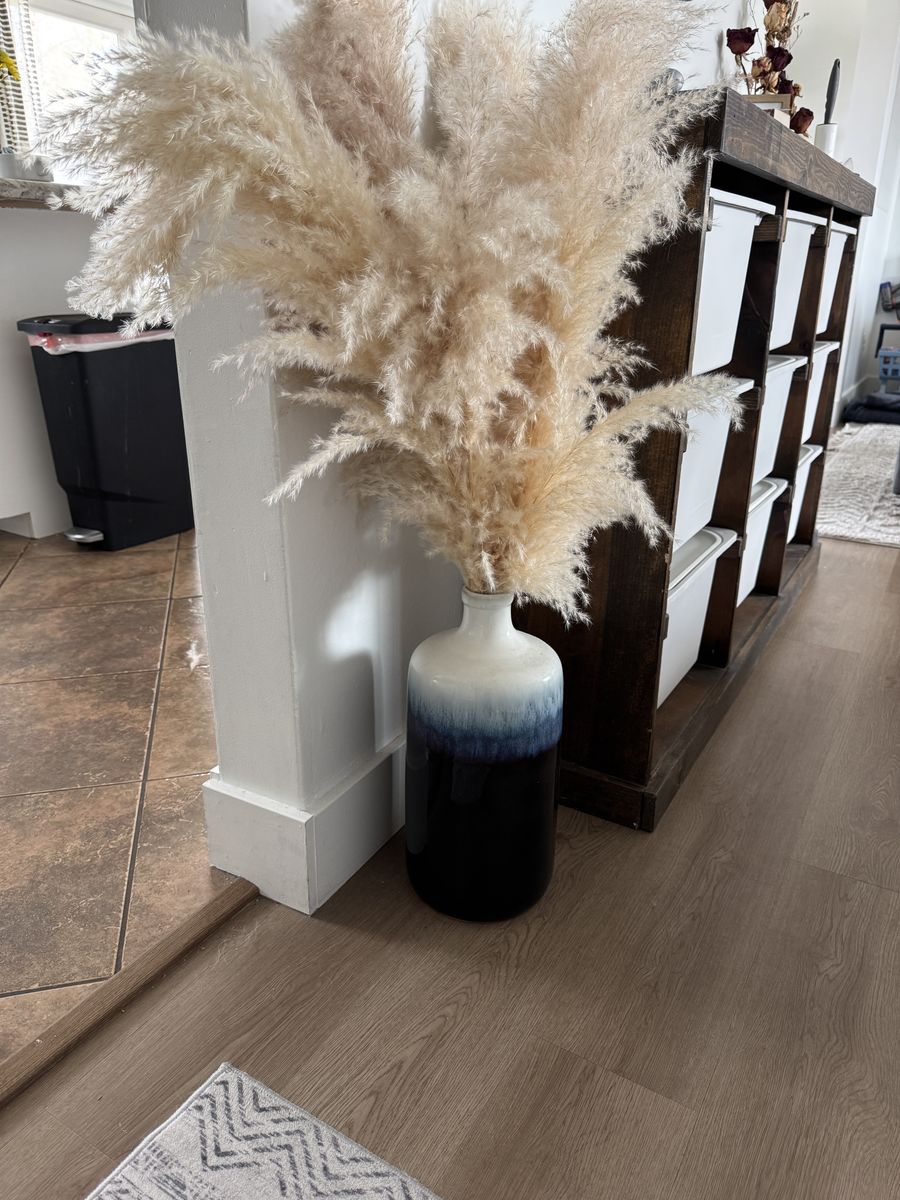 Blue And White Decorative Vase