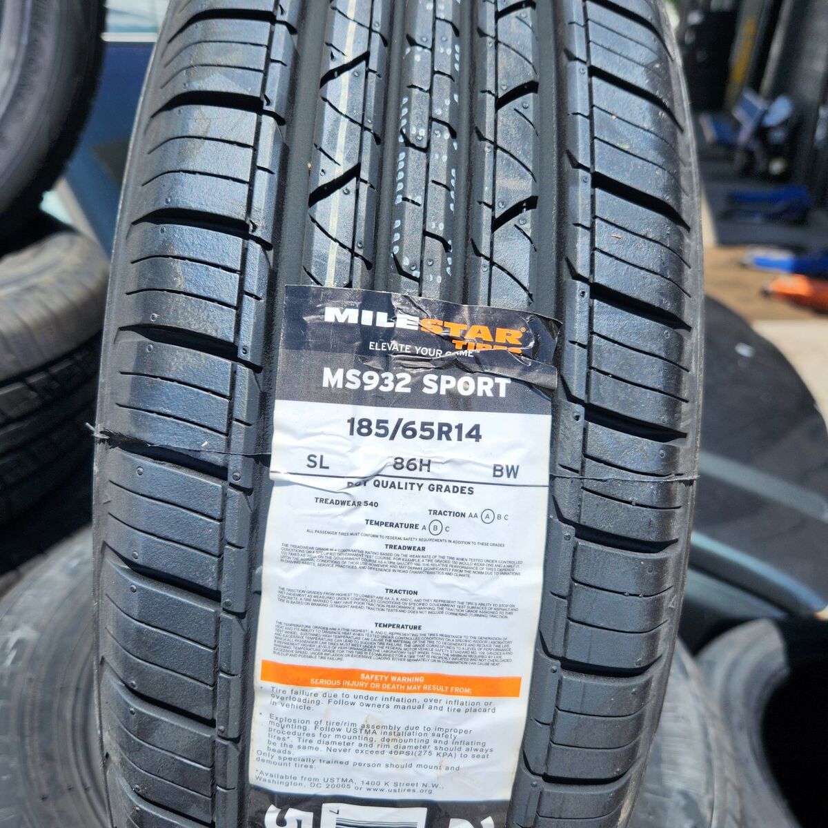 185/65r14 milestar ms932