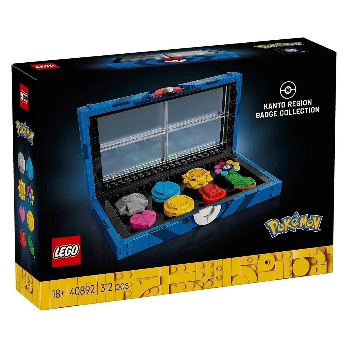 New - LEGO Pokémon Kanto Region Badge Collection - 40892