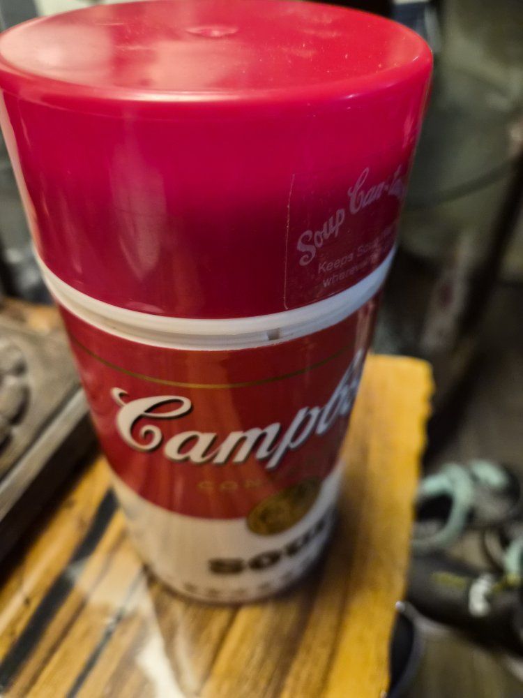 Vintage Campbell's Soup Can-tainer Thermos - Red & White, Collectible Food Container