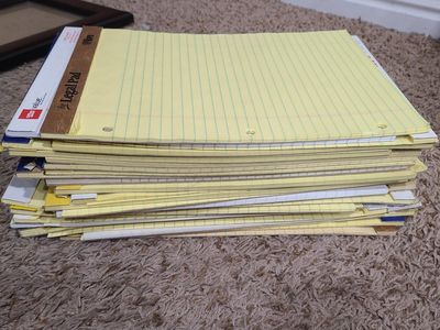 Partially Used Legal Pads, Various Sizes