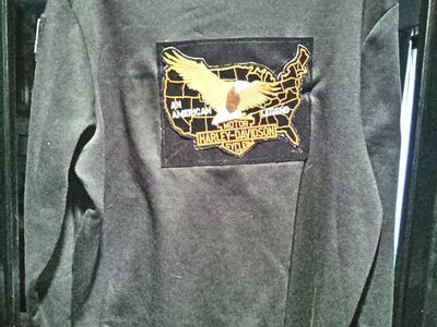 Harley-Davidson Men's Road King Zip-Up Hoodie Sweatshirt XL Black