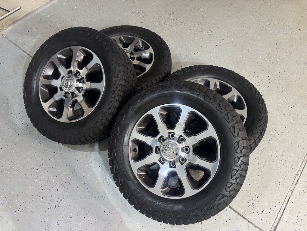 20 Inch 8x6.5 Ram Wheels with Cooper A/T Tires