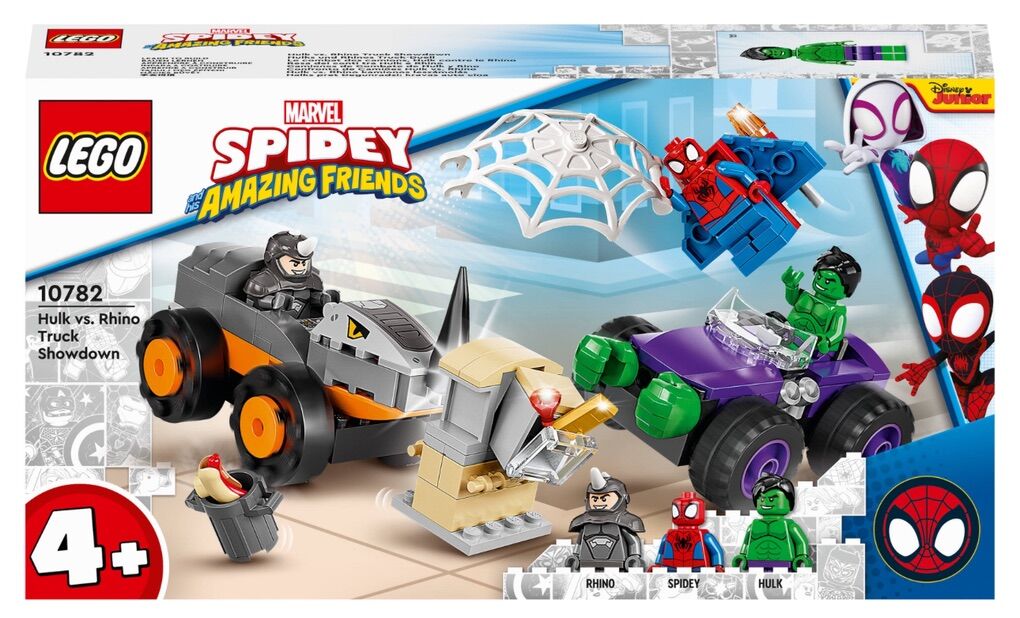 LEGO Marvel Hulk vs. Rhino Truck Showdown 10782