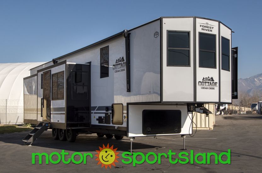 2026 Forest River Cedar Creek Cottage 413FWC U-Shaped Dinette