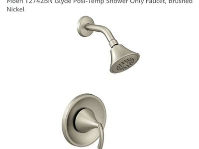 Moen T2742BN Glyde Posi-Temp Shower Only Faucet Brushed Nickel