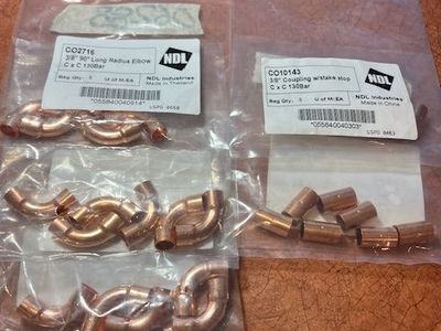 3/8" Copper fittings