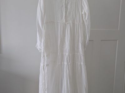 White Elegance LDS Temple Dress "Madrid" size S