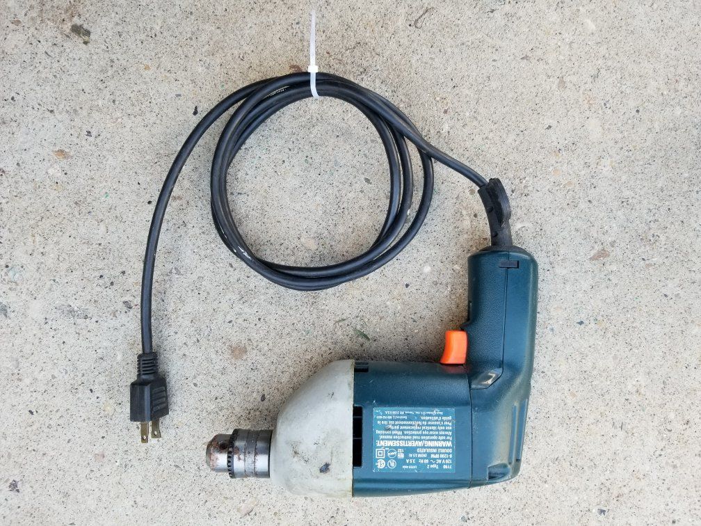 Black & Decker CD100 3/8 inch Corded Electric Drill - 0-1200 RPM