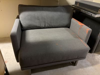 Room & Board Odin Chair in Sunbrella Sims Granite - Need to be reupholstered