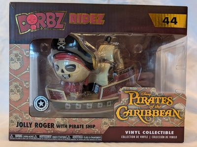 Funko Dorbz Ridez Pirates of the Caribbean Jolly Roger with Pirate Ship #44 - Disney Parks Exclusive