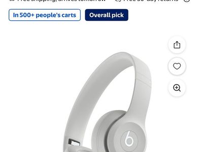 Beats Solo 4 Wireless Headphones - On-Ear, Drenched Gray